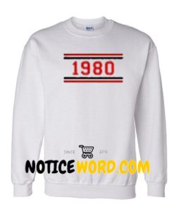 1980 Striped Unisex Sweatshirts