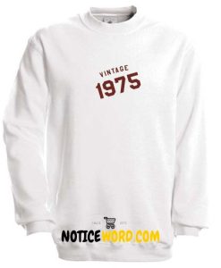 43rd birthday gift for womens graphic 1975 years Sweatshirt