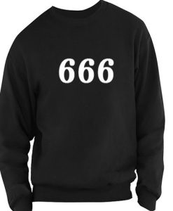 666 Font Sweatshirt