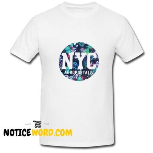 Aeropostale Floral NYC T Shirt