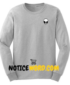 Alien Crop Sweatshirt Unisex Adult Size S to 3XL