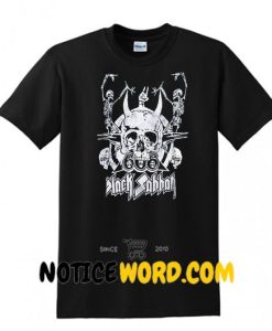 BLACK SABBATH Band with 606 skull T Shirt