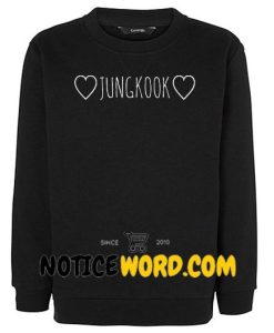 BTS Heart Jungkook Crewneck Sweatshirt