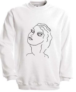 Beautiful Girl Sketch Sweatshirt