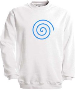 Blue Spiral Lines Sweatshirt