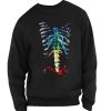 Bones Pattern Print Sweatshirt