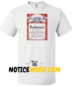 Budweiser Distressed Label T Shirt