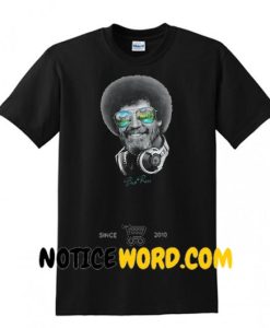 DJ Bob Ross Officially Licensed Headphone & Shades Signature Shirt