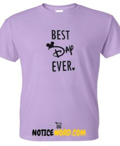 Disney Best Day Ever Mickey Vinyl DIY IRON ON T Shirt