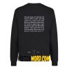 Do Not Repay Evil With Evil Sweatshirt back