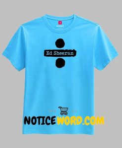 Ed Sheeran Divide Album World Tour 2018 Light Blue T Shirts