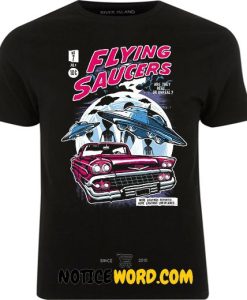 Flying Saucers Magazine Style UFO T Shirt