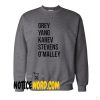 Greys Anatomy Sweatshirt Grey Yang Karev Stevens O'Malley