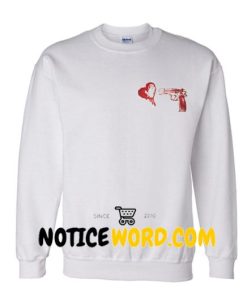 Heart gun sweatshirt