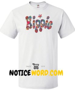 Hippie Font T Shirt gift tees unisex adult cool tee shirts