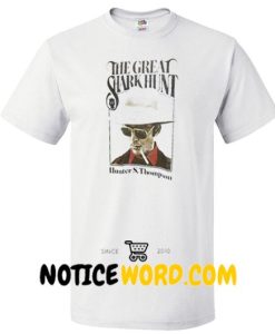 Hunter S Thompson Printed T Shirt, The Great Shark Hunt