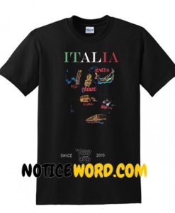 Italia Tour Places T Shirt