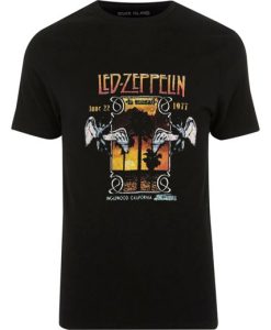 Led Zeppelin Inglewood California Concert Tour T Shirt