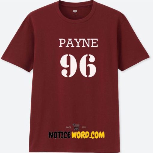 Liam Payne 96 One Direction 1D Crimson Red Women T Shirt