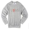 Love Font Art Sweatshirt