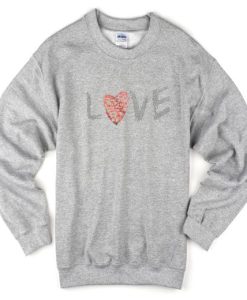 Love Font Art Sweatshirt