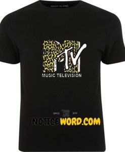 MTV Logo Leopard T Shirt