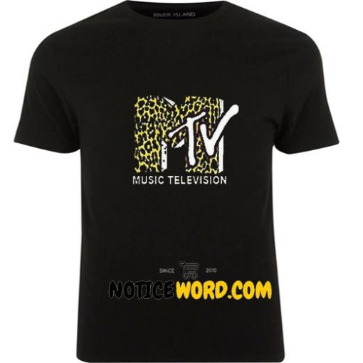 MTV Logo Leopard T Shirt