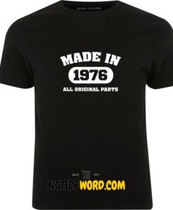 Made in 1975, All Original Parts, Made in 1975 Shirt, 42nd Birthday T Shirt