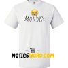 Men’s White T Shirt, MONDAY Sad Crying Face Emoji Funny Shirt