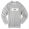 Milk Font Sweatshirt