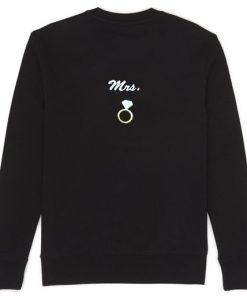 Mrs Ring Jewellery back Sweatshirt