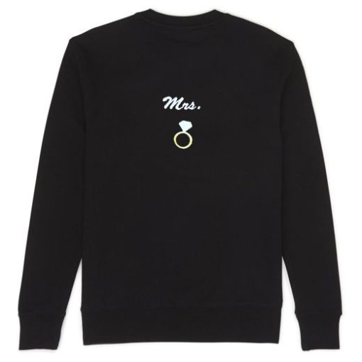 Mrs Ring Jewellery back Sweatshirt