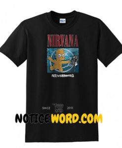 Nirvana Simpson Nevermind T Shirt gift tees unisex adult tee shirts