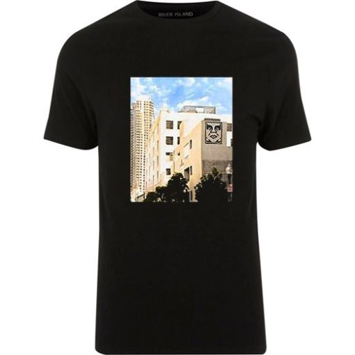 Obey Building Graffiti back T Shirt