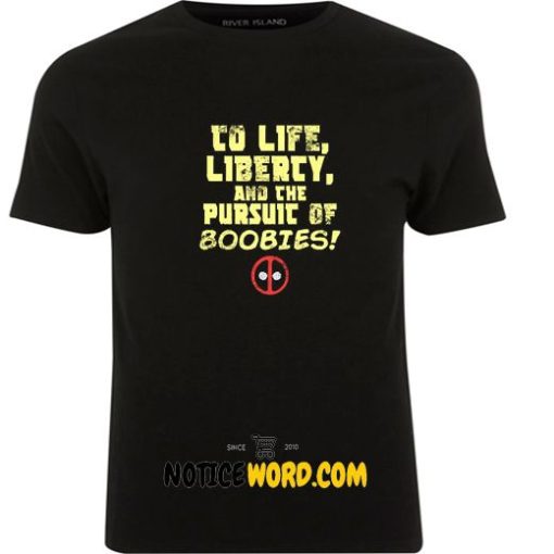 Pursuit of Boobies, Deadpool Marvel T Shirt