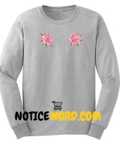 Rose Floral Print Sweatshirt Gift sweater adult unisex cool tee