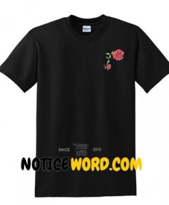 Rose Pocket T Shirt gift tees unisex adult cool tee shirts