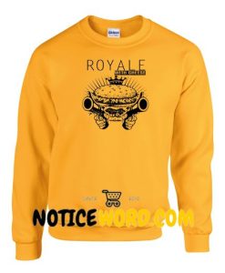 Royale With Cheese Sweater Funny Sweatshirt Cheeseburger Joke 2nd Ammendment Guns Sweater