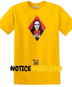 Skull Heart Skeleton T Shirt