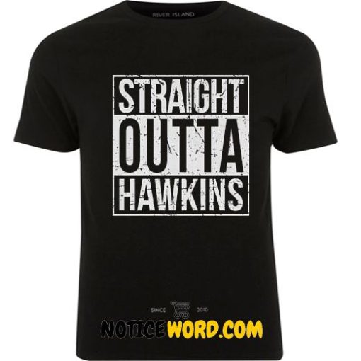 Straight Outta Hawkins Stranger Things Tee T Shirt