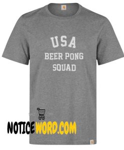USA Beer Pong Squad Tshirt - Drinking Shirt, Sunday Funday