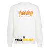 Vans X Thrasher White Checker Long Sleeve back Sweatshirt