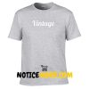 Vintage Font T Shirt