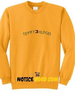 Vintage Tommy Hilfiger Yellow Half Zip Sweatshirt