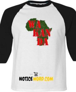 Wakanda Raglan black panther T Shirt