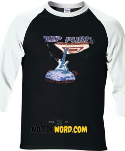 intage Deep Purple Concert Tee Destroyed Raglan T Shirt