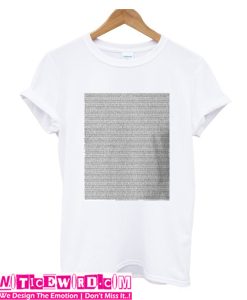 Bee Movie Script T Shirt