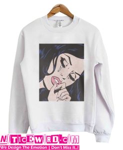 Black Hair Crying Sweatshirt