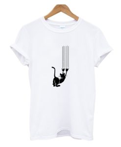 Cat stretching T Shirt