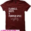 Flannels Boots & Pumpkin Spice T Shirt